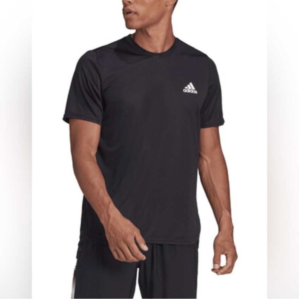 Adidas Men’s Climalite Short-Sleeve Training Tee Charcoal/Black XL Gym Shirt